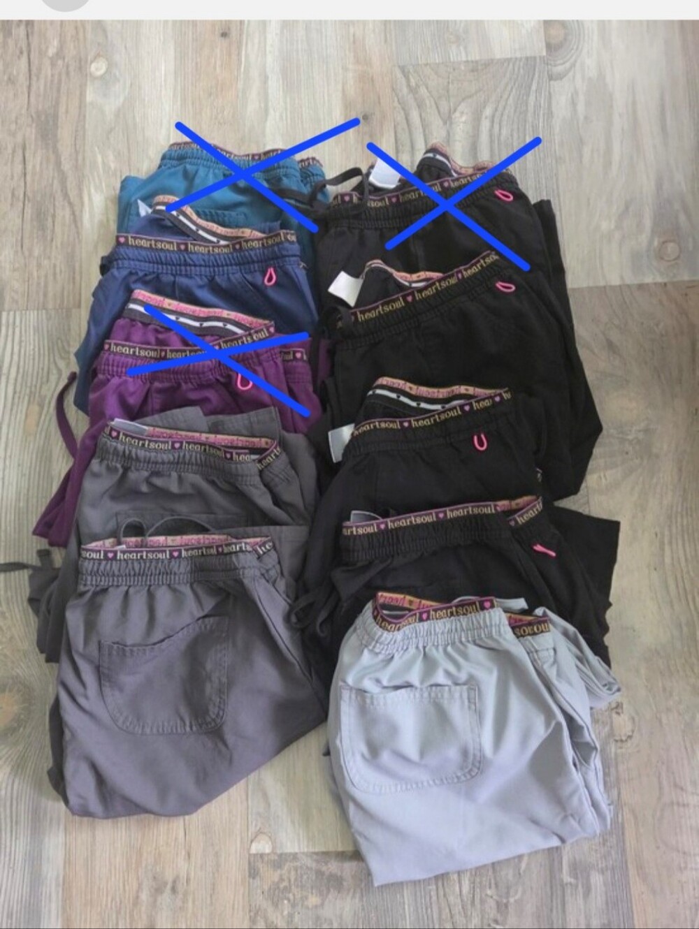 Scrub Pant Lot. Heartsoul. All Medium.